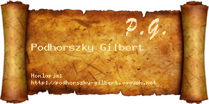 Podhorszky Gilbert névjegykártya